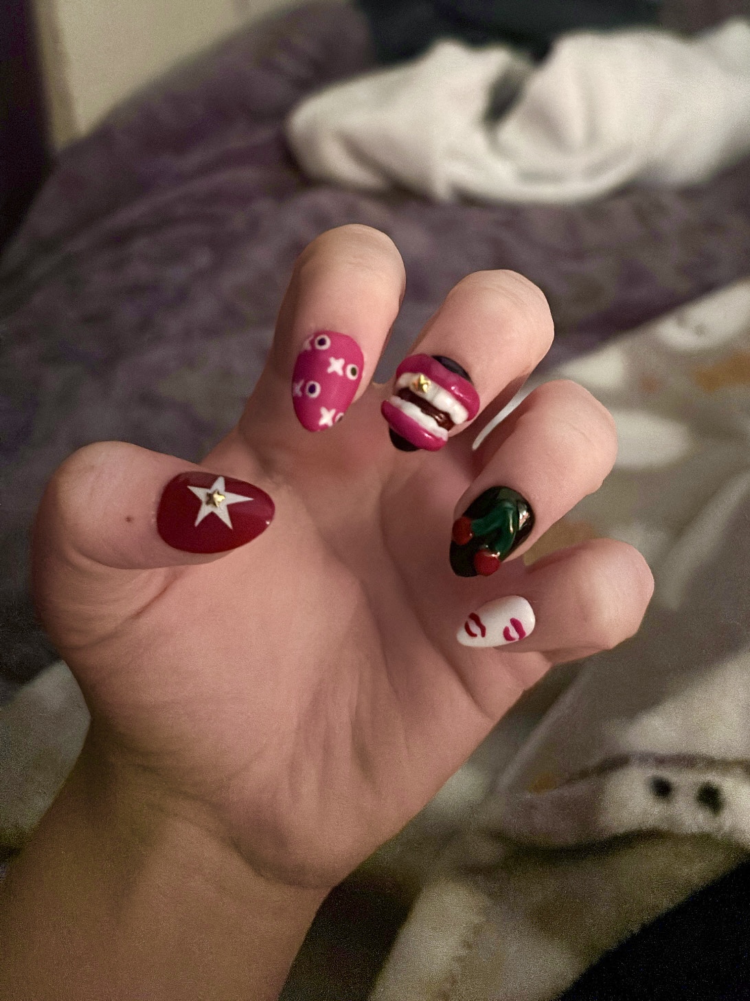 BITE ME Tour inspired nails